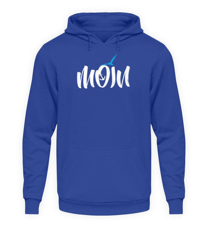 Moin Anker Möwe - Norddeutsch   - Unisex Kapuzenpullover Hoodie - Words on Shirts Sag es mit dem Mittelfinger Shirts Hoodies Sweatshirt Taschen Gymsack Spruch Sprüche Statement