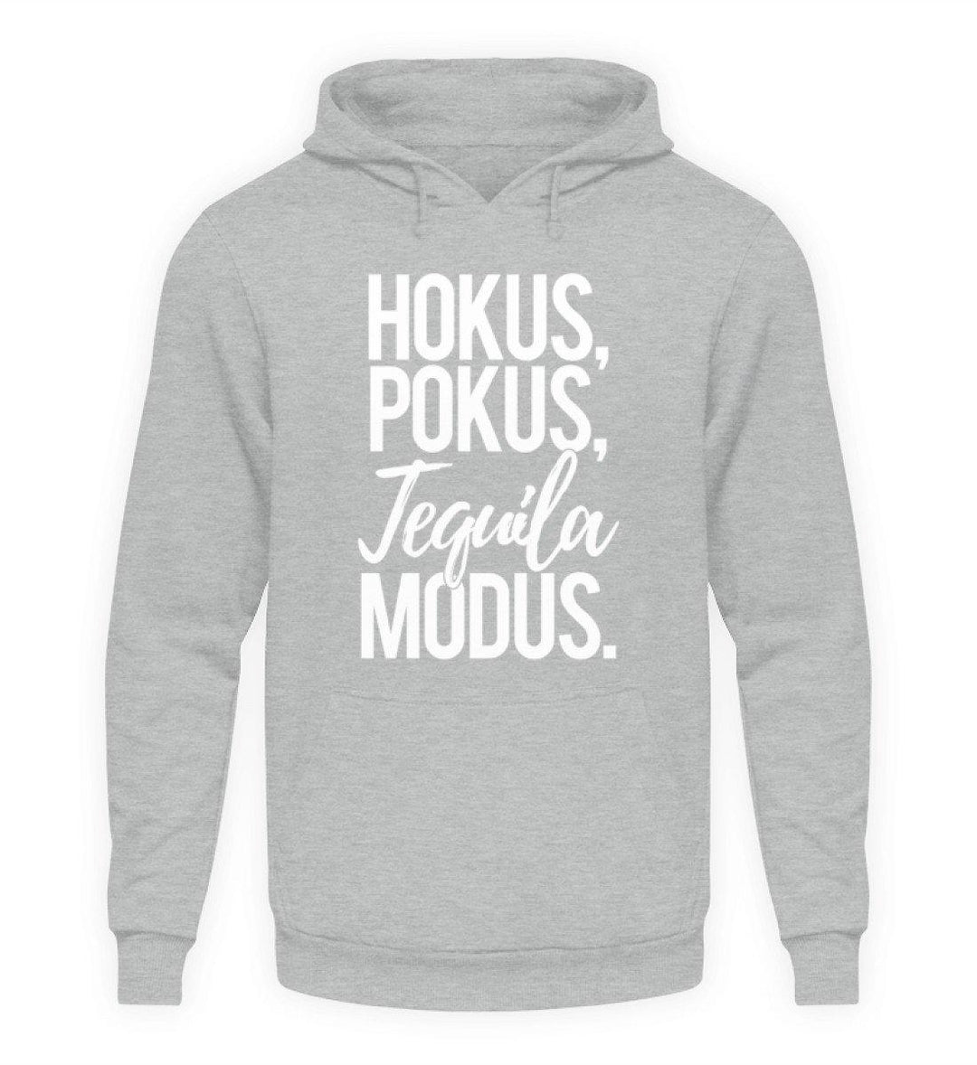 Hokus, Pokus, Tequila Modus  - Unisex Kapuzenpullover Hoodie - Words on Shirts Sag es mit dem Mittelfinger Shirts Hoodies Sweatshirt Taschen Gymsack Spruch Sprüche Statement