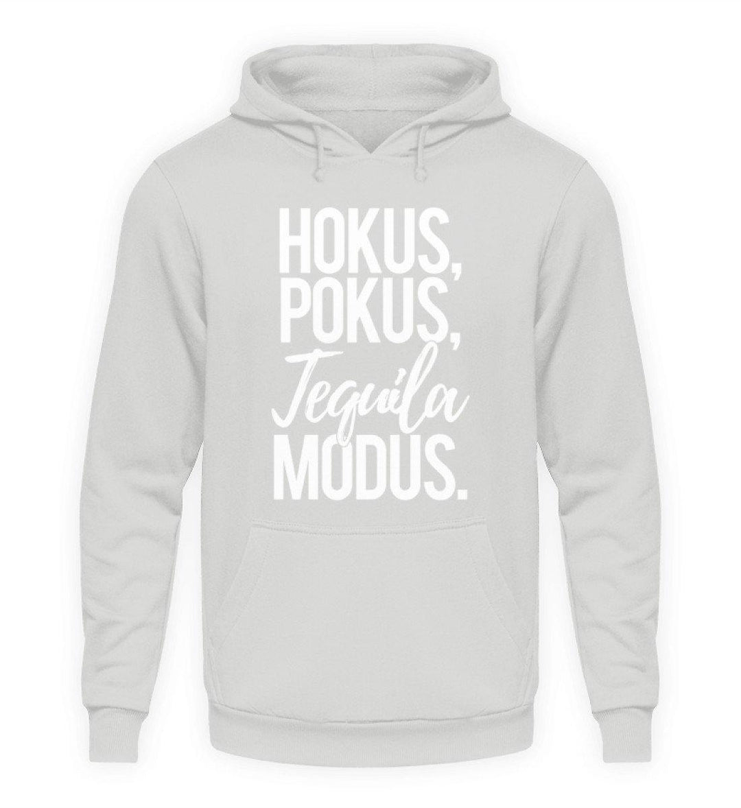 Hokus, Pokus, Tequila Modus  - Unisex Kapuzenpullover Hoodie - Words on Shirts Sag es mit dem Mittelfinger Shirts Hoodies Sweatshirt Taschen Gymsack Spruch Sprüche Statement