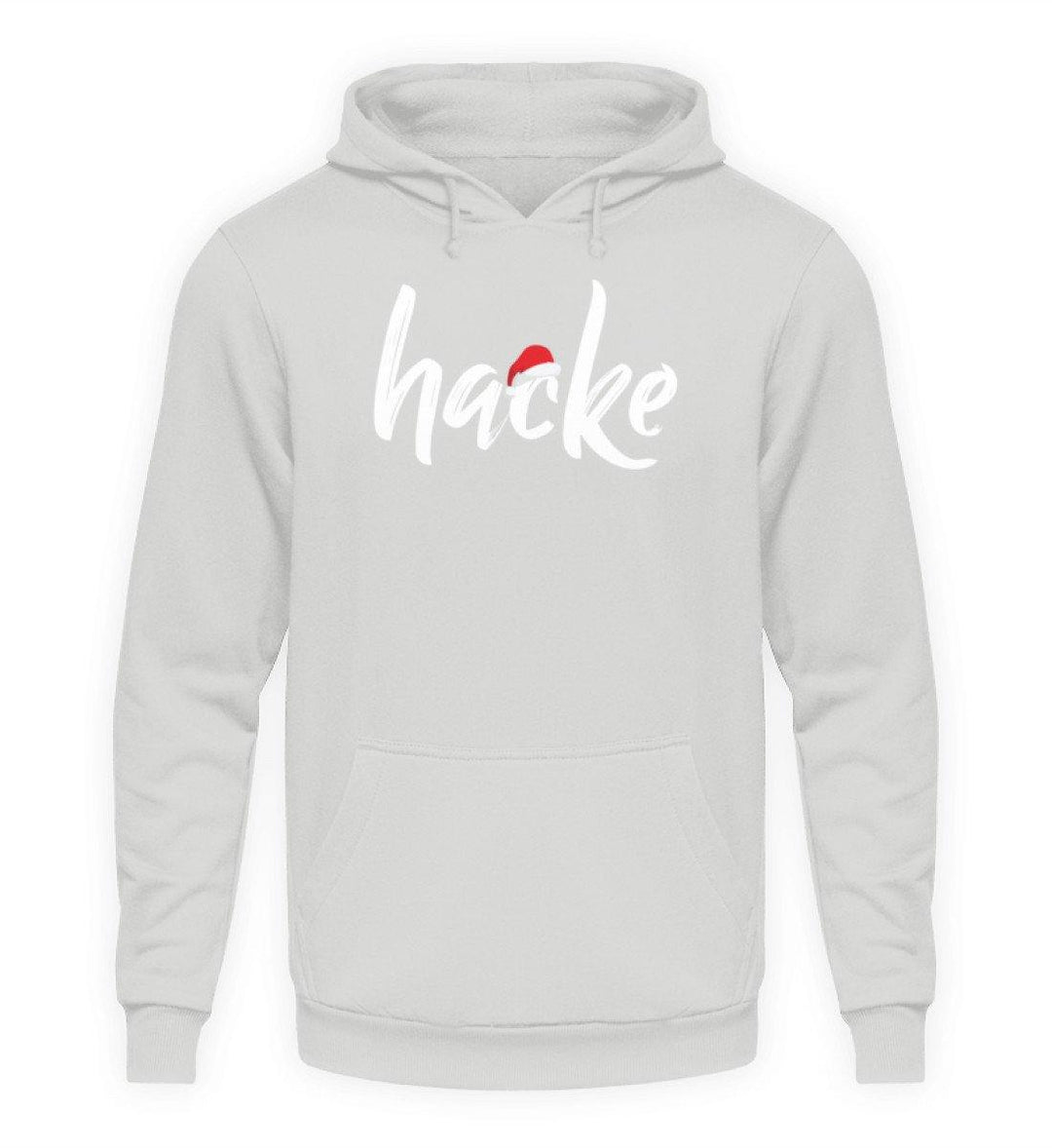 Hacke - Hacke Dicht - Words on Shirts  - Unisex Kapuzenpullover Hoodie - Words on Shirts Sag es mit dem Mittelfinger Shirts Hoodies Sweatshirt Taschen Gymsack Spruch Sprüche Statement