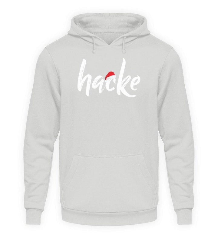 Hacke - Hacke Dicht - Words on Shirts  - Unisex Kapuzenpullover Hoodie - Words on Shirts Sag es mit dem Mittelfinger Shirts Hoodies Sweatshirt Taschen Gymsack Spruch Sprüche Statement