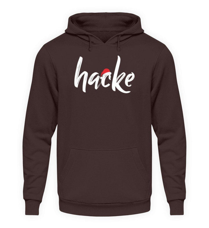 Hacke - Hacke Dicht - Words on Shirts  - Unisex Kapuzenpullover Hoodie - Words on Shirts Sag es mit dem Mittelfinger Shirts Hoodies Sweatshirt Taschen Gymsack Spruch Sprüche Statement