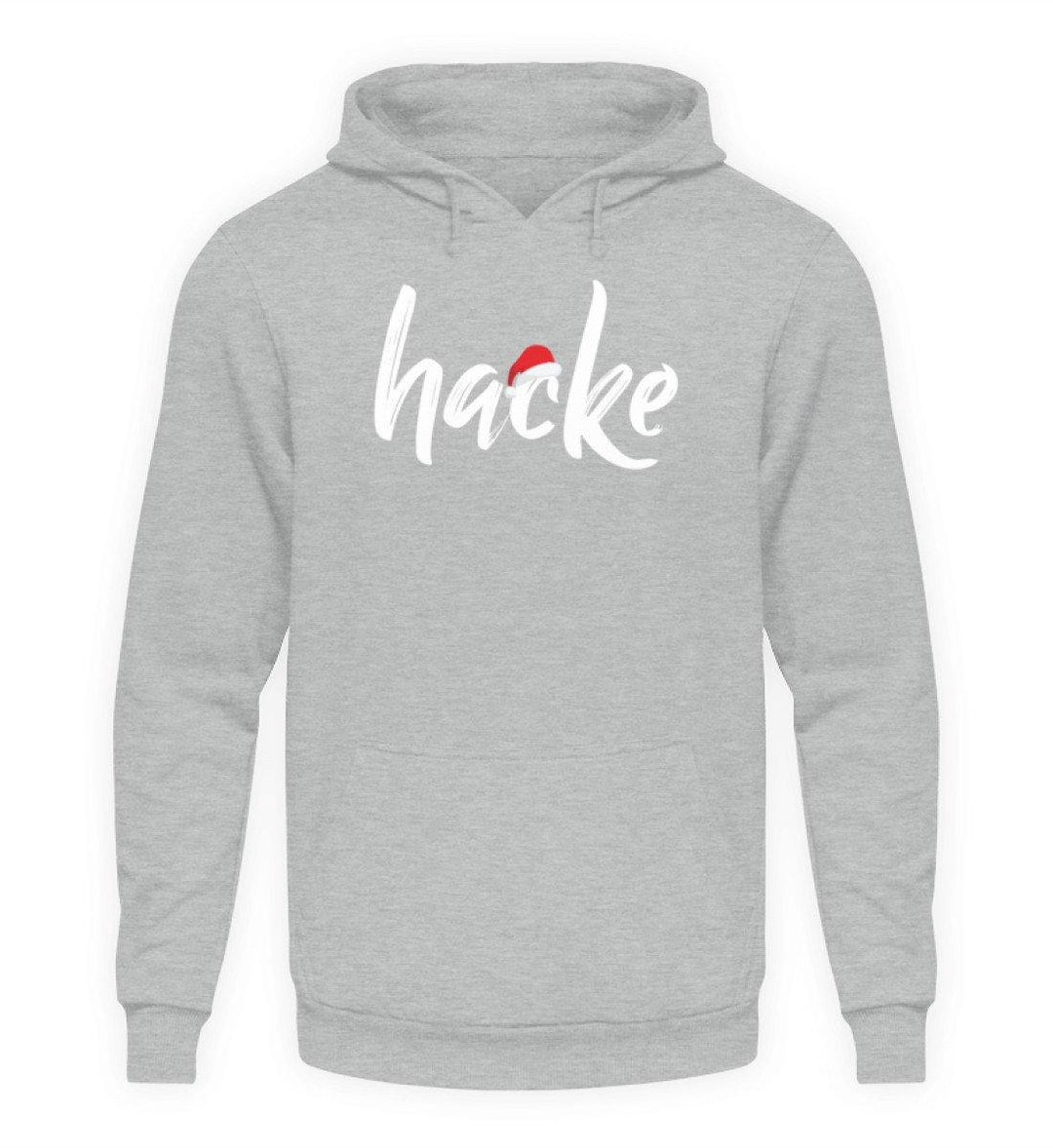 Hacke - Hacke Dicht - Words on Shirts  - Unisex Kapuzenpullover Hoodie - Words on Shirts Sag es mit dem Mittelfinger Shirts Hoodies Sweatshirt Taschen Gymsack Spruch Sprüche Statement