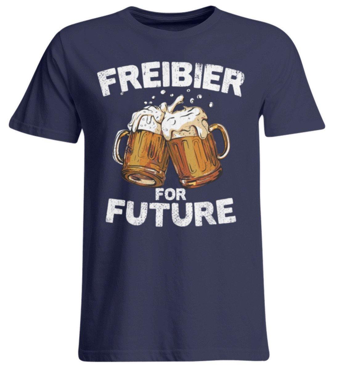 Freibier for Future - Words on Shirts  - Übergrößenshirt