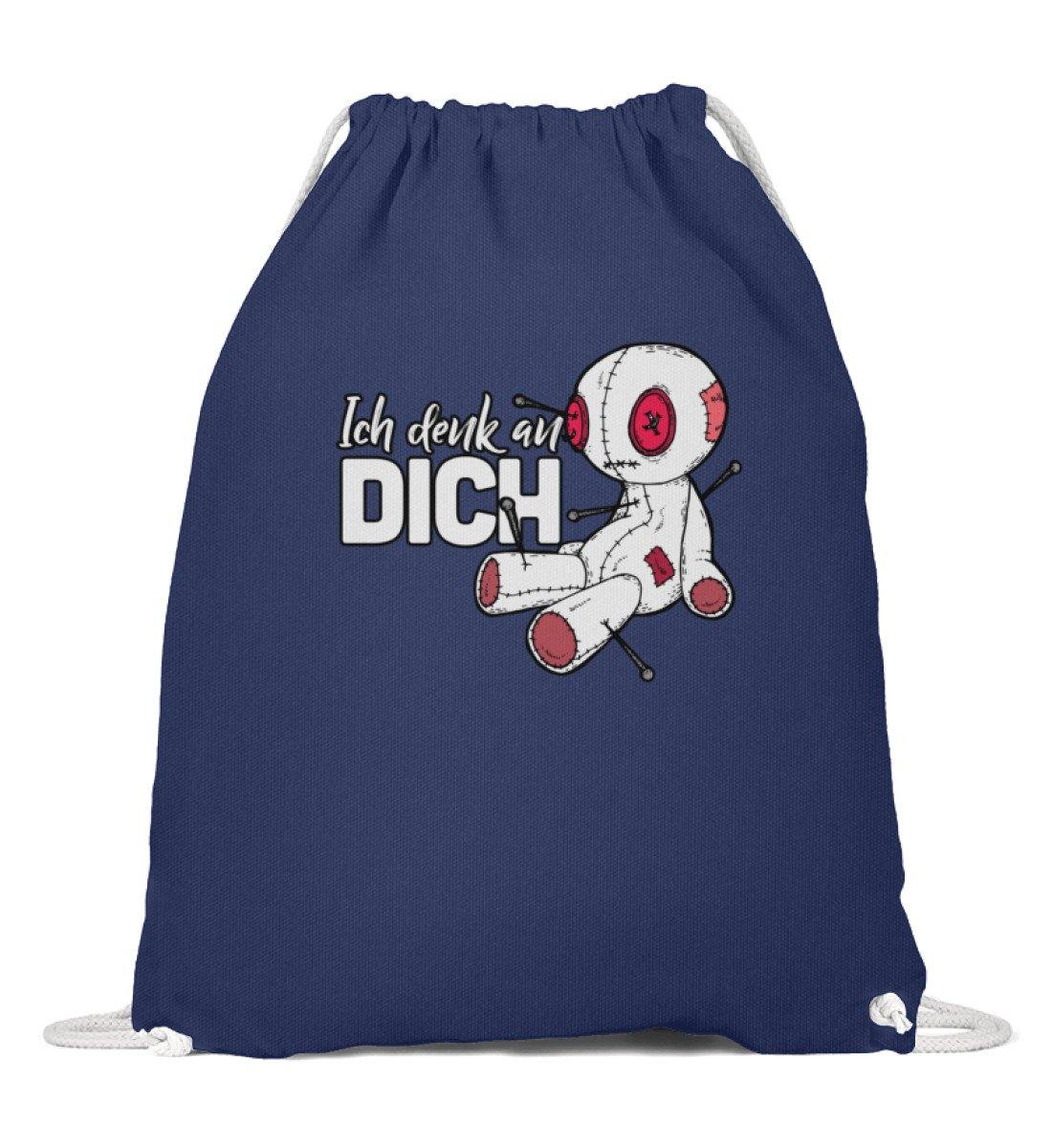 Voodoo Ich denk an dich Words on Shirts  - Baumwoll Gymsac