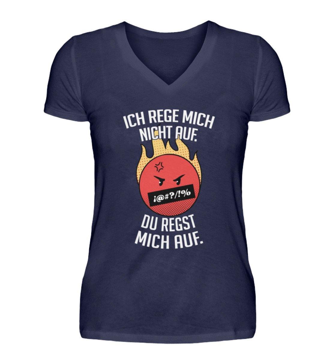 Ich Rege mich nicht auf.  - V-Neck Damenshirt
