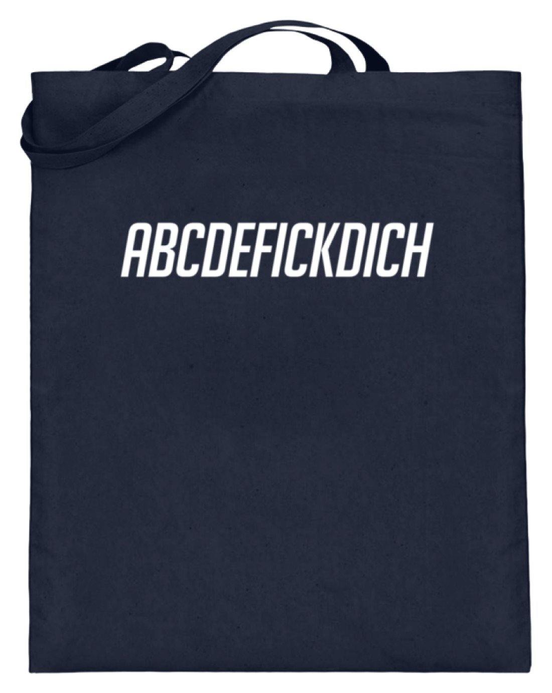 ABCDEF......... Words on Shirts  - Jutebeutel (mit langen Henkeln)
