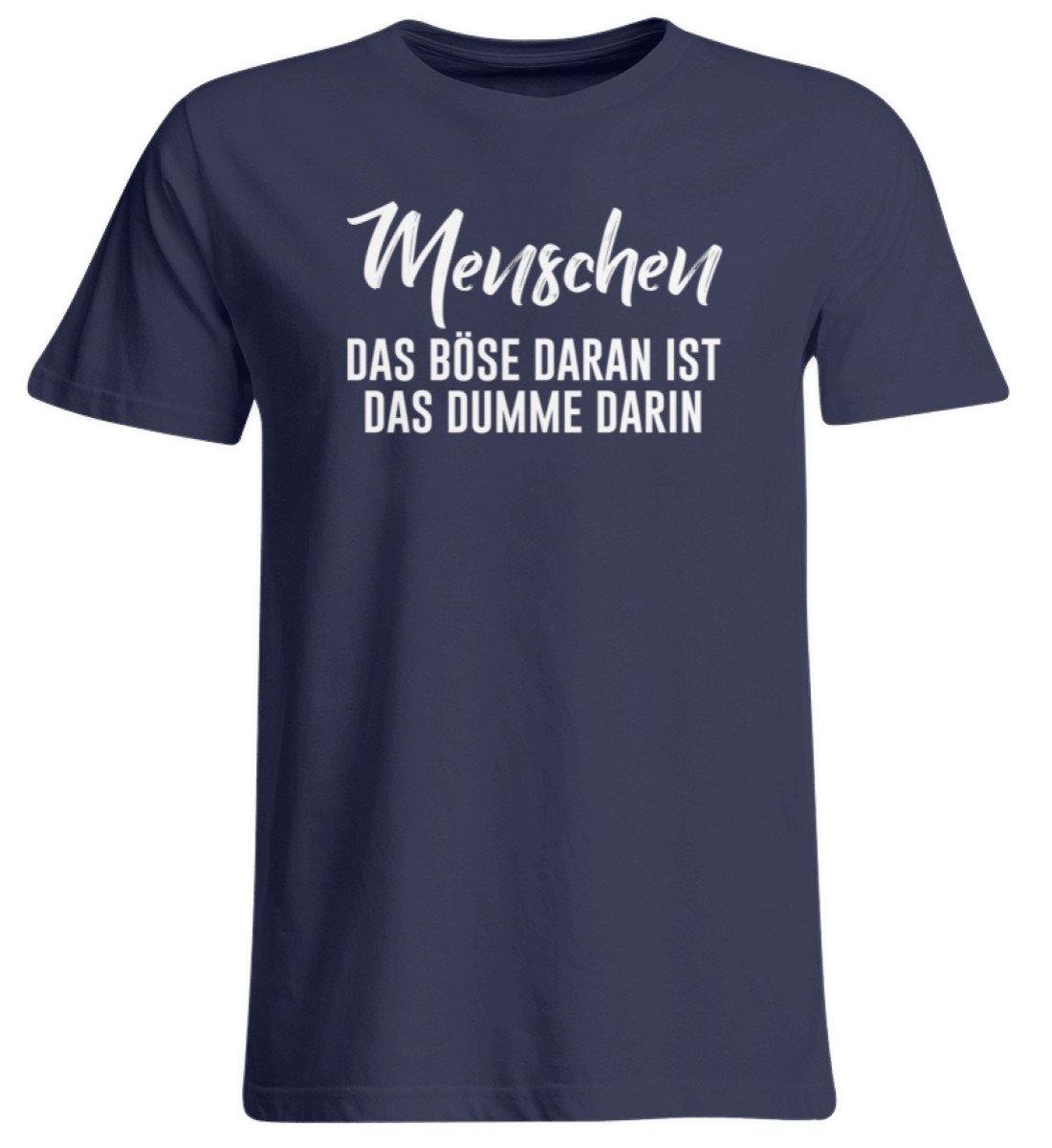 MENSCHEN - DAS BÖSE - WORDS ON SHIRT  - Übergrößenshirt
