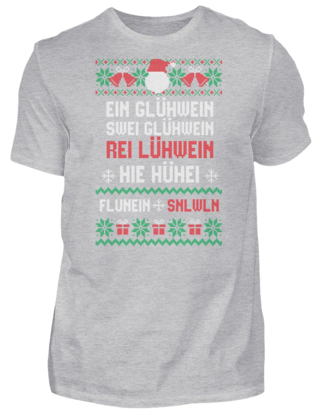 1 2 3 4 5 6 Glühwein - Words on Shirts  - Herren Shirt - Words on Shirts Sag es mit dem Mittelfinger Shirts Hoodies Sweatshirt Taschen Gymsack Spruch Sprüche Statement