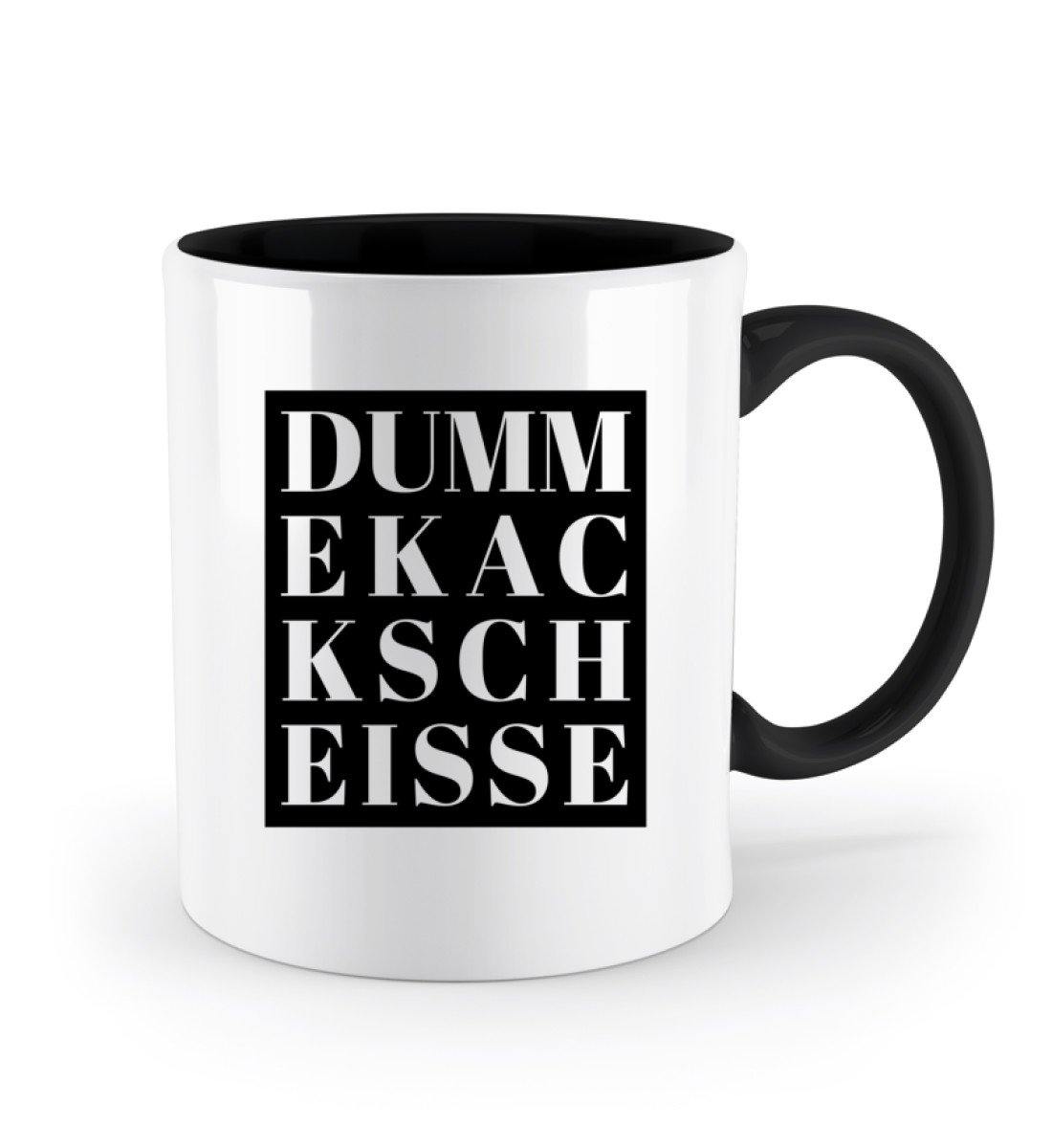 DUMM EKAC KSCH EISSE  - Zweifarbige Tasse