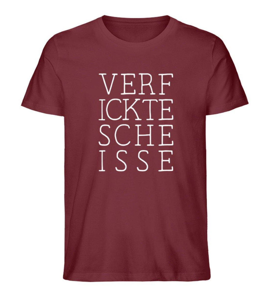 verf ickte sche isse  Words on Shirts PR  - Herren Premium Organic Shirt - Words on Shirts Sag es mit dem Mittelfinger Shirts Hoodies Sweatshirt Taschen Gymsack Spruch Sprüche Statement