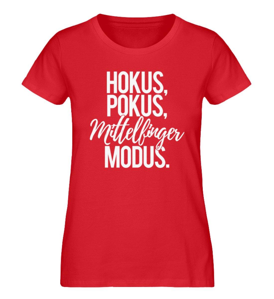 Hokus Pokus Mittelfinger Modus  - Damen Premium Organic Shirt