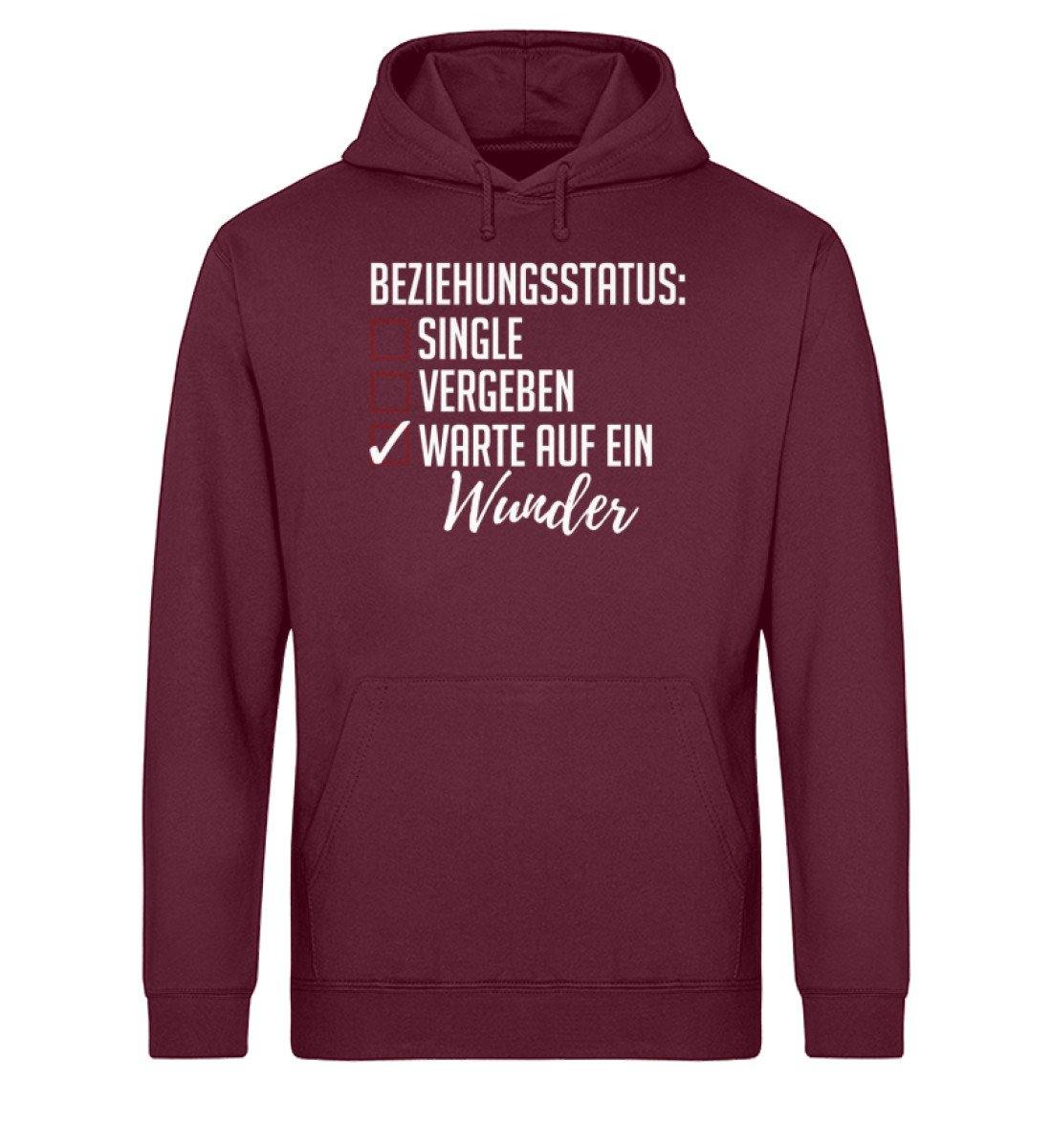 Beziehungsstatus - Warte auf ein Wunder  - Unisex Organic Hoodie