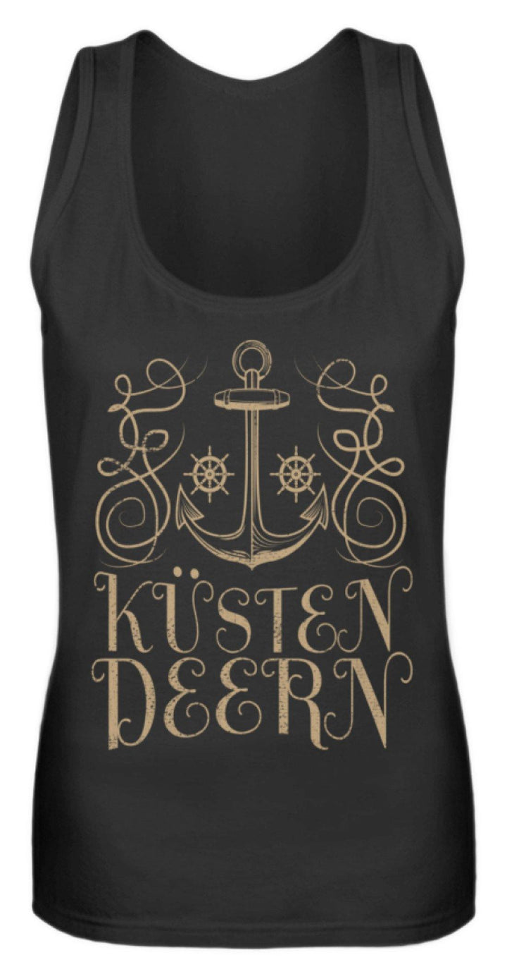 Küsten Deern - Norddeutsch  - Frauen Tanktop - Words on Shirts Sag es mit dem Mittelfinger Shirts Hoodies Sweatshirt Taschen Gymsack Spruch Sprüche Statement