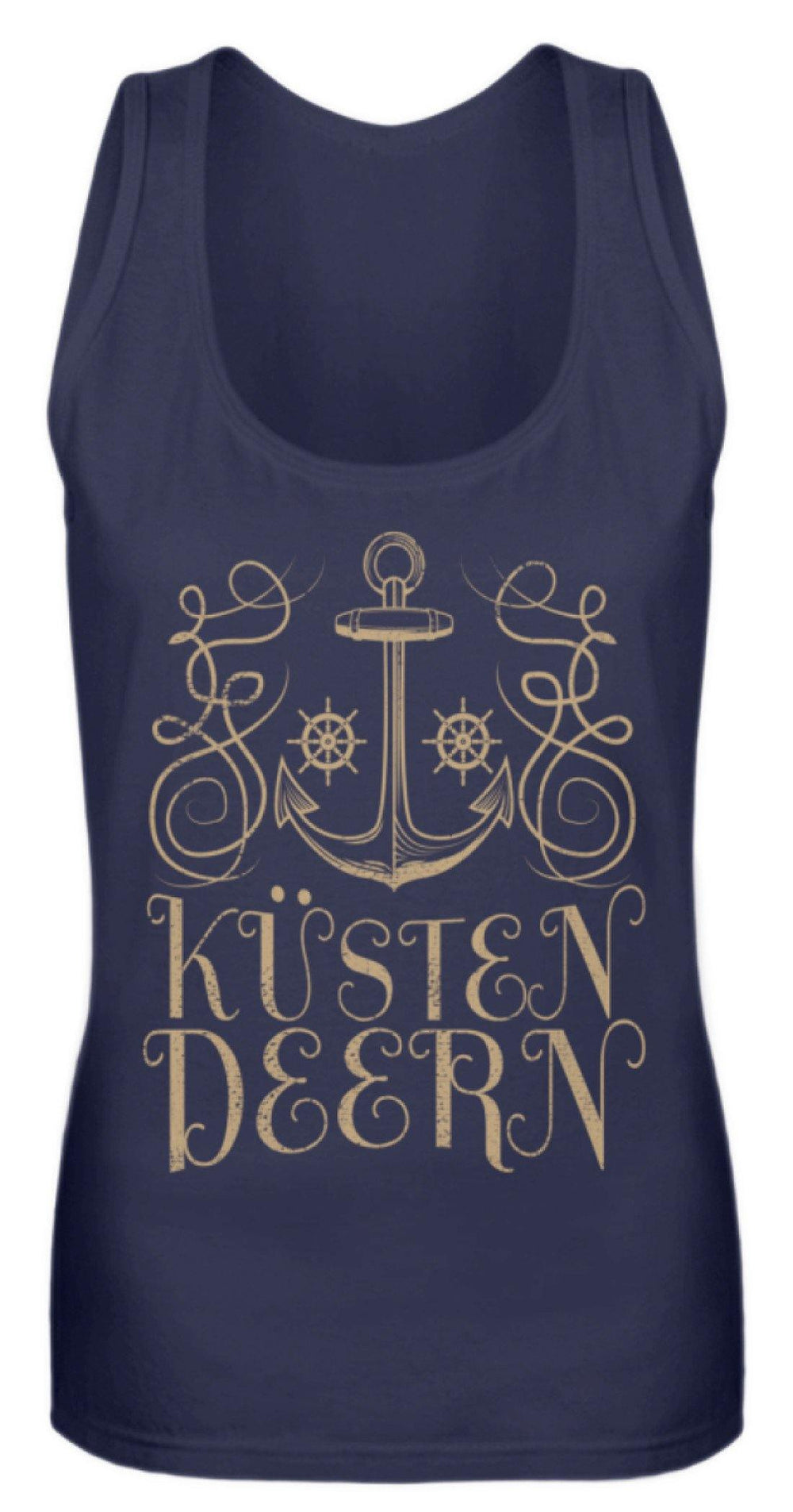Küsten Deern - Norddeutsch  - Frauen Tanktop - Words on Shirts Sag es mit dem Mittelfinger Shirts Hoodies Sweatshirt Taschen Gymsack Spruch Sprüche Statement