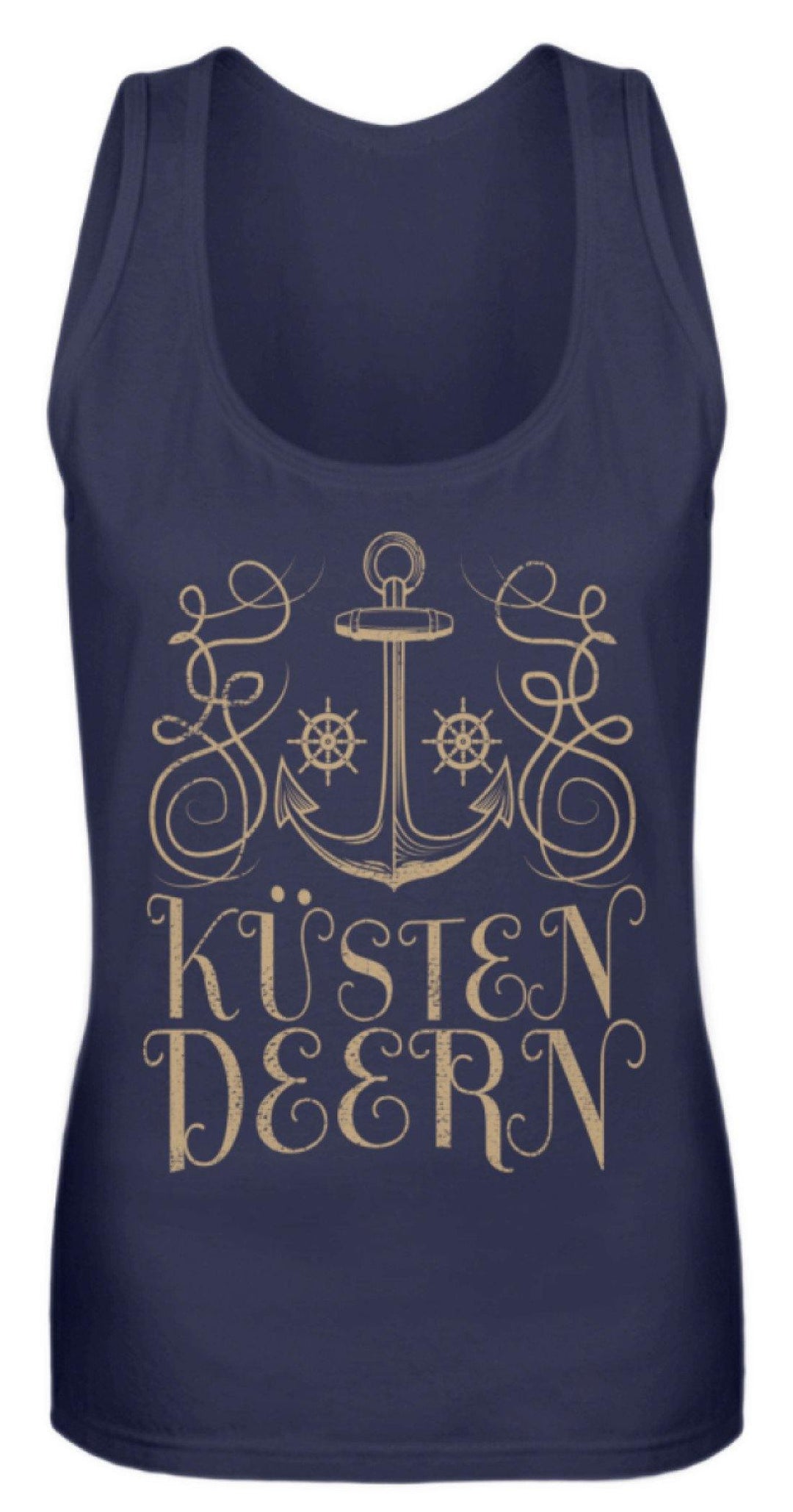 Küsten Deern - Norddeutsch  - Frauen Tanktop - Words on Shirts Sag es mit dem Mittelfinger Shirts Hoodies Sweatshirt Taschen Gymsack Spruch Sprüche Statement