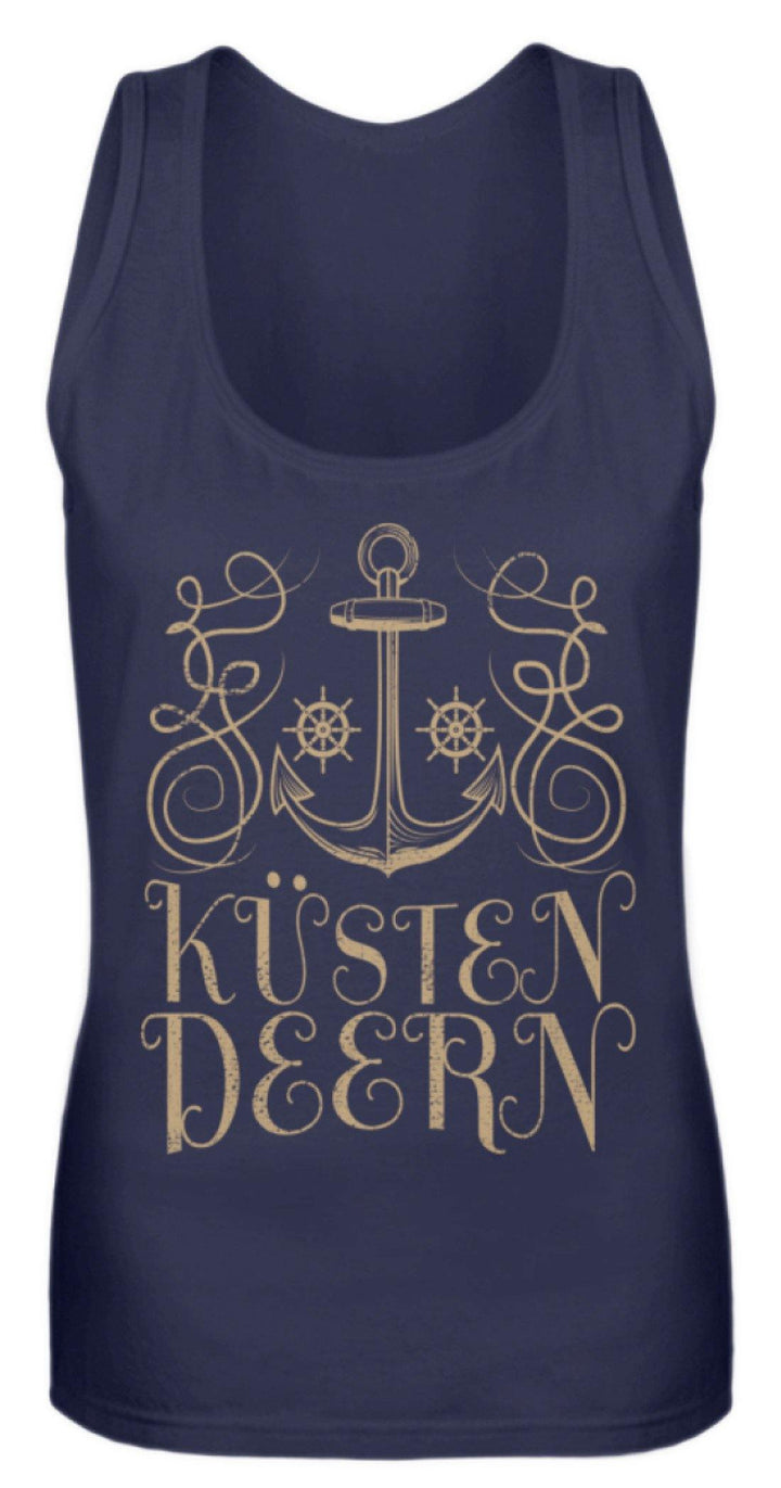 Küsten Deern - Norddeutsch  - Frauen Tanktop - Words on Shirts Sag es mit dem Mittelfinger Shirts Hoodies Sweatshirt Taschen Gymsack Spruch Sprüche Statement
