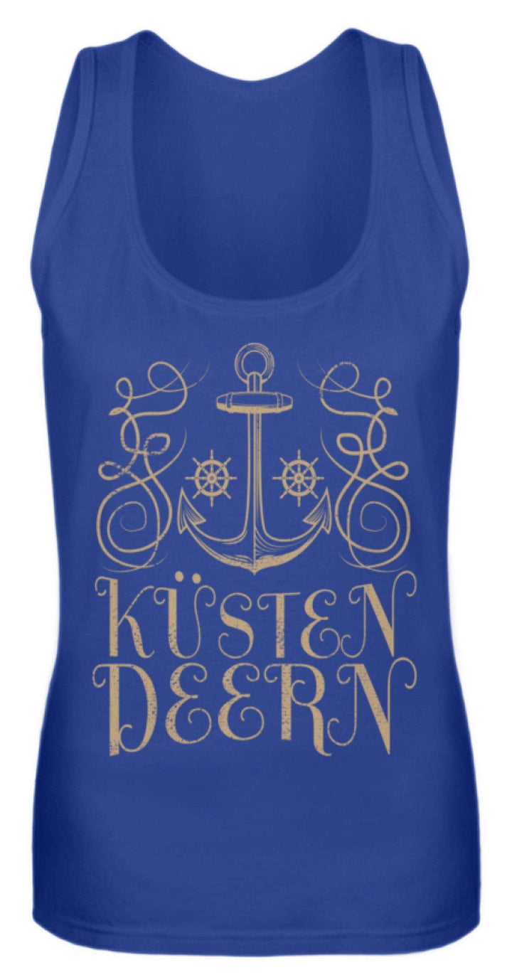Küsten Deern - Norddeutsch  - Frauen Tanktop - Words on Shirts Sag es mit dem Mittelfinger Shirts Hoodies Sweatshirt Taschen Gymsack Spruch Sprüche Statement