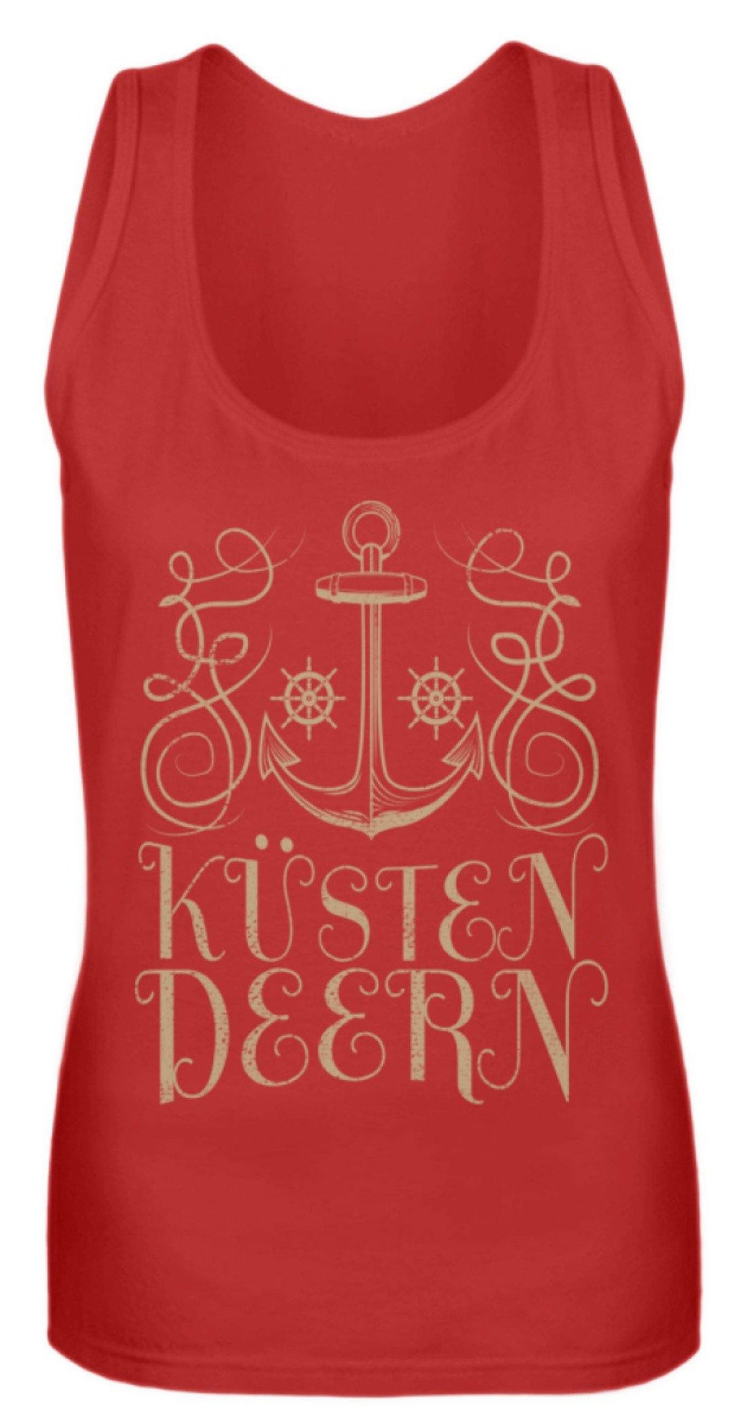 Küsten Deern - Norddeutsch  - Frauen Tanktop - Words on Shirts Sag es mit dem Mittelfinger Shirts Hoodies Sweatshirt Taschen Gymsack Spruch Sprüche Statement