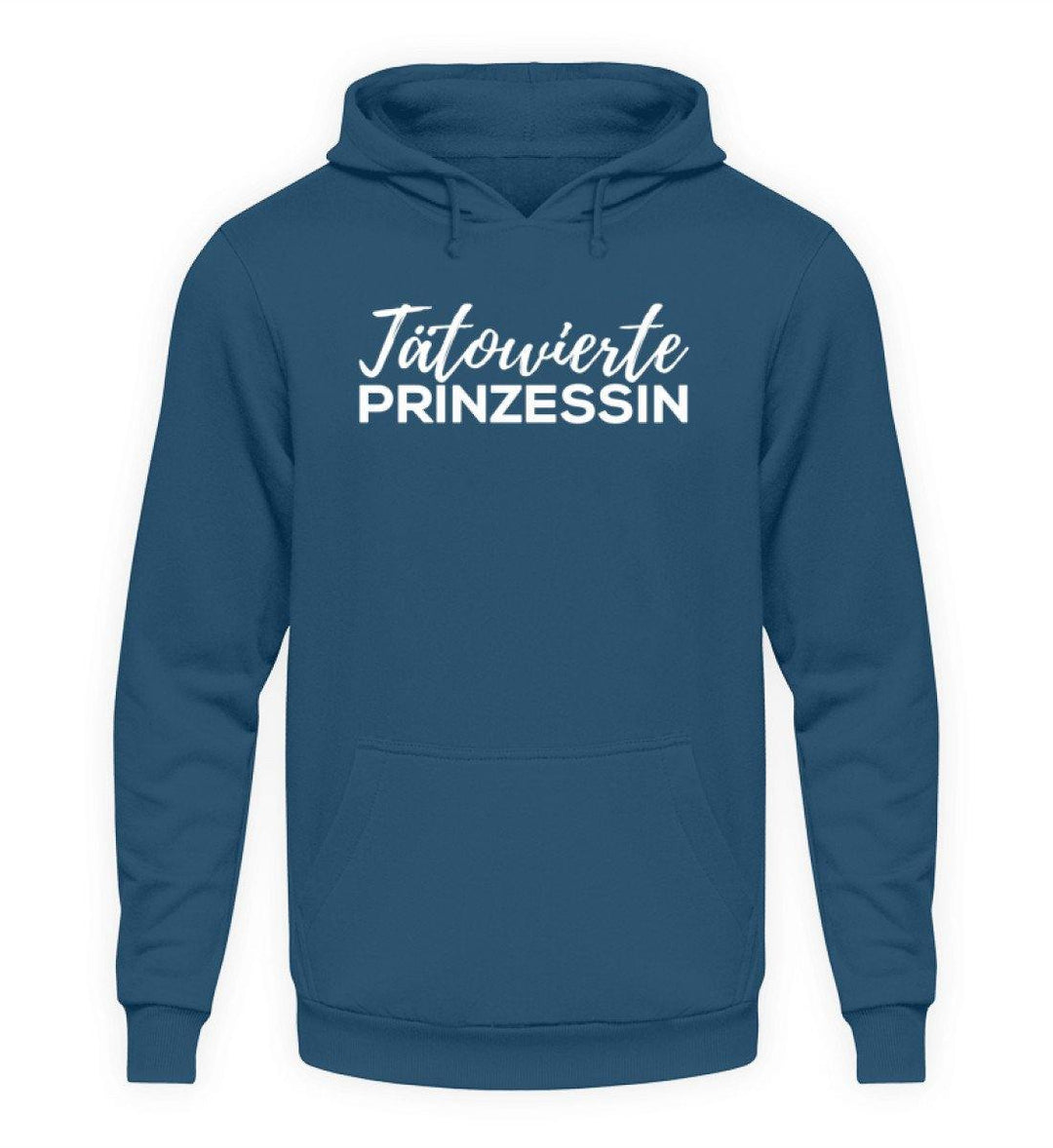 Tätowierte Prinzessin - Words on Shirt - Unisex Kapuzenpullover Hoodie - Words on Shirts Sag es mit dem Mittelfinger Shirts Hoodies Sweatshirt Taschen Gymsack Spruch Sprüche Statement