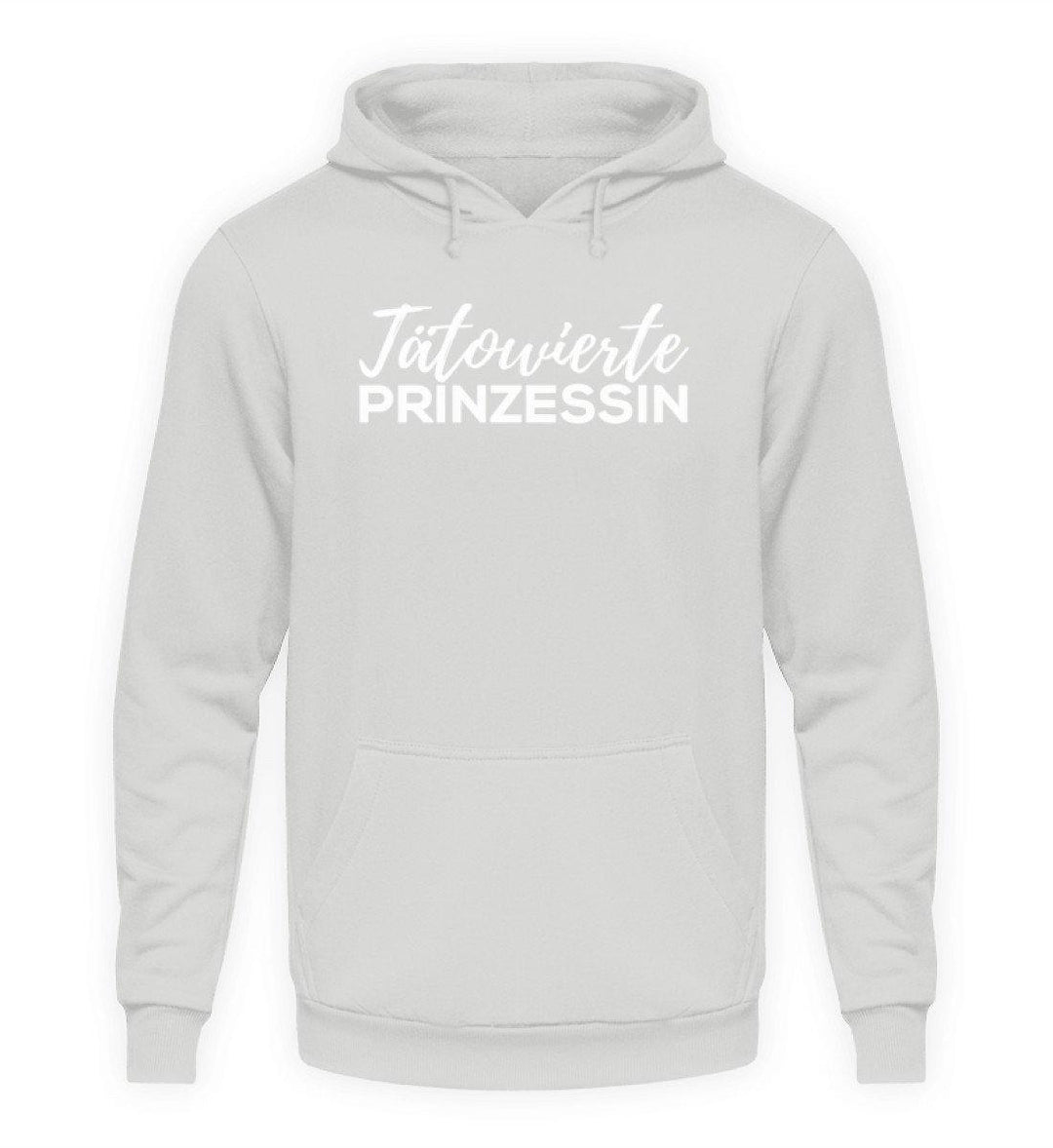 Tätowierte Prinzessin - Words on Shirt - Unisex Kapuzenpullover Hoodie - Words on Shirts Sag es mit dem Mittelfinger Shirts Hoodies Sweatshirt Taschen Gymsack Spruch Sprüche Statement