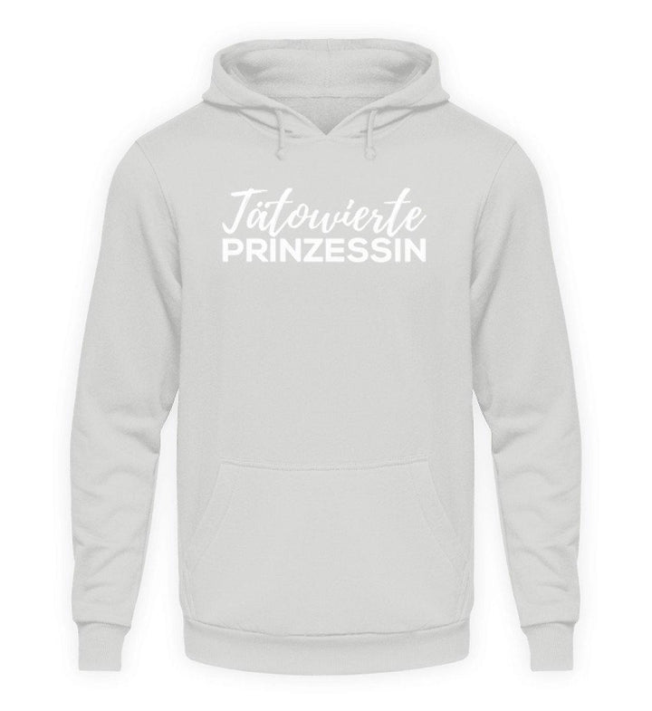 Tätowierte Prinzessin - Words on Shirt - Unisex Kapuzenpullover Hoodie - Words on Shirts Sag es mit dem Mittelfinger Shirts Hoodies Sweatshirt Taschen Gymsack Spruch Sprüche Statement