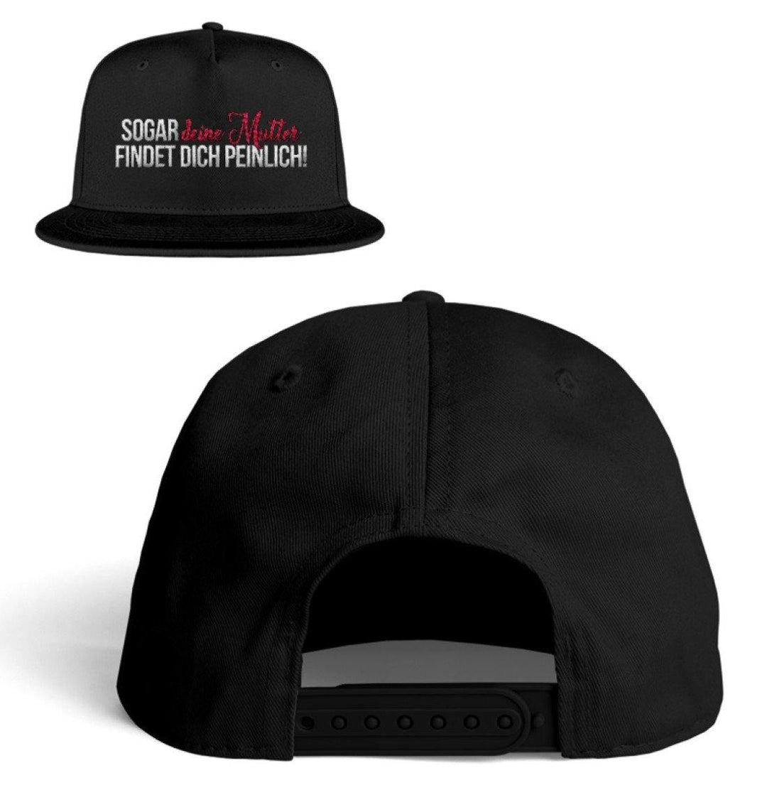 Sogar deine Mutter... Snapback  - Kappe - Words on Shirts Sag es mit dem Mittelfinger Shirts Hoodies Sweatshirt Taschen Gymsack Spruch Sprüche Statement