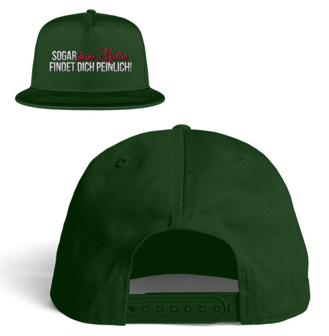 Sogar deine Mutter... Snapback  - Kappe - Words on Shirts Sag es mit dem Mittelfinger Shirts Hoodies Sweatshirt Taschen Gymsack Spruch Sprüche Statement