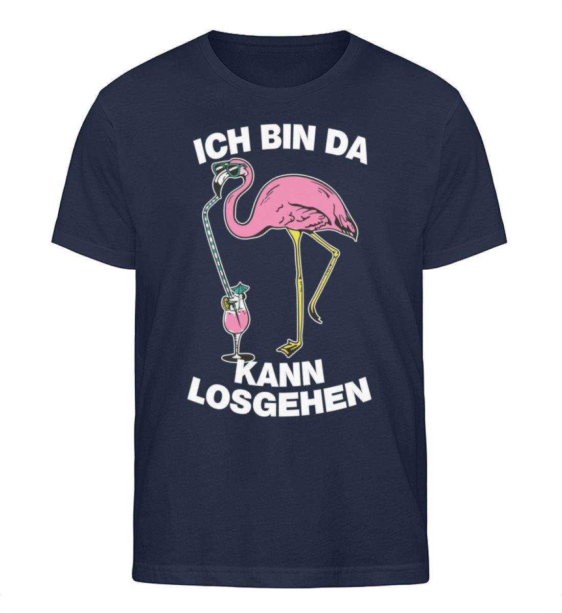 Ich bin da, kann losgehen - Flamingo  - Herren Organic Shirt