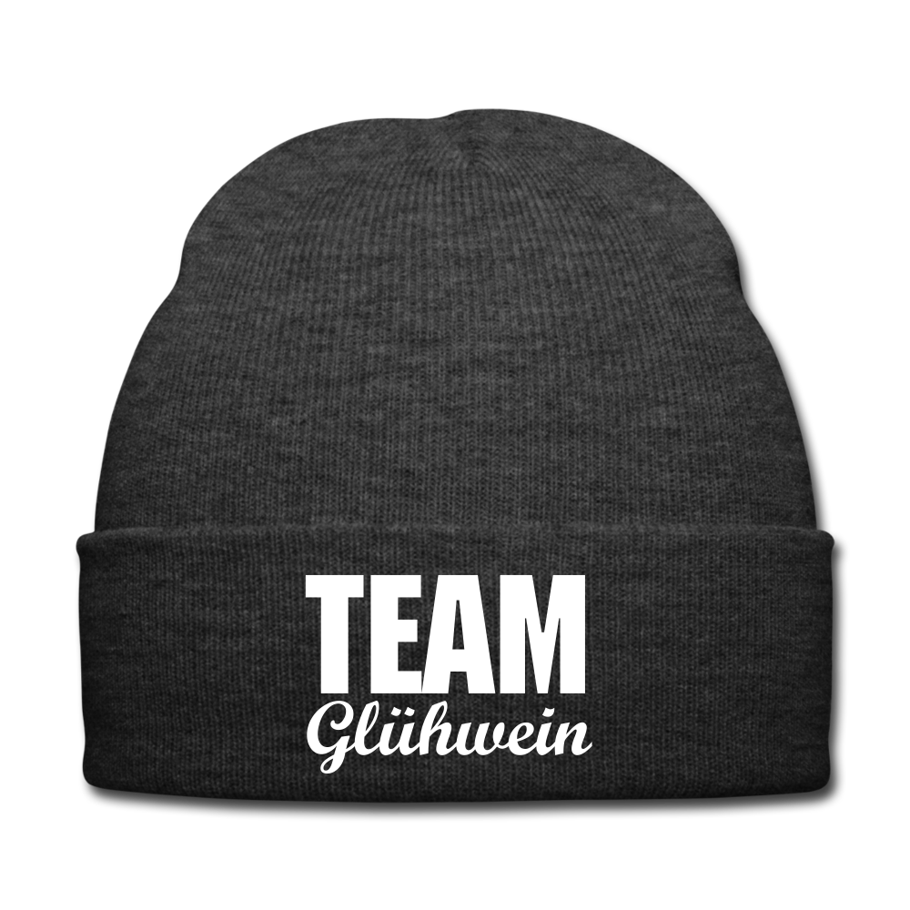 Team Glühwein - Beanie - Mütze - Wintermütze - Asphalt