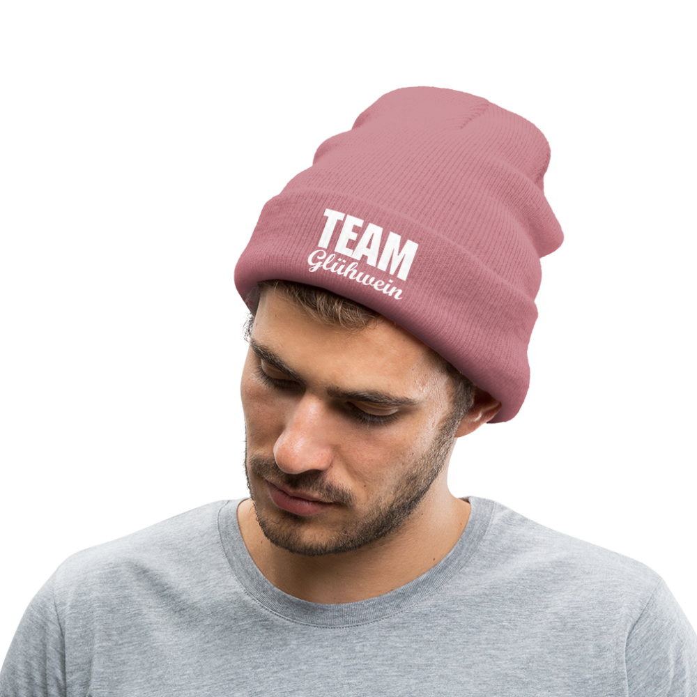 Team Glühwein - Beanie - Mütze - Wintermütze - Rosa