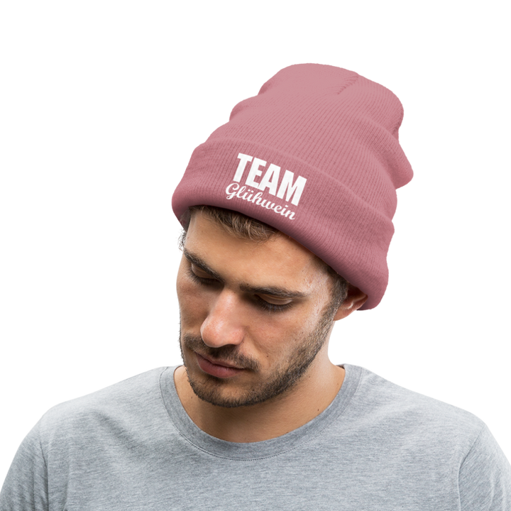 Team Glühwein - Beanie - Mütze - Wintermütze - Rosa