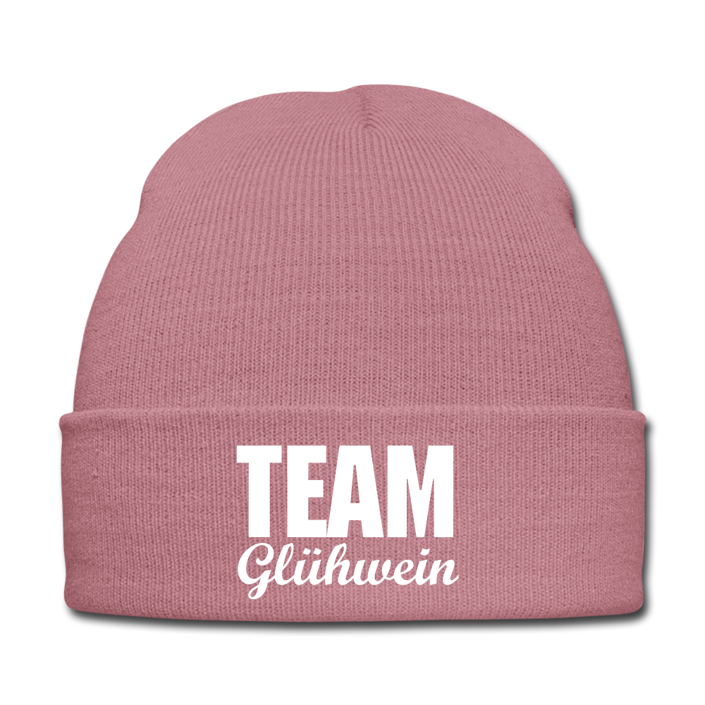 Team Glühwein - Beanie - Mütze - Wintermütze - Rosa