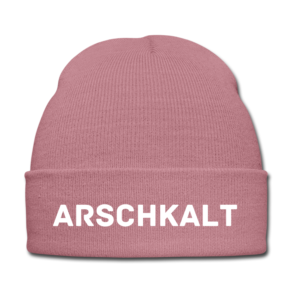 ARSCHKALT - BEANIE - MÜTZE - WINTERMÜTZE - Rosa