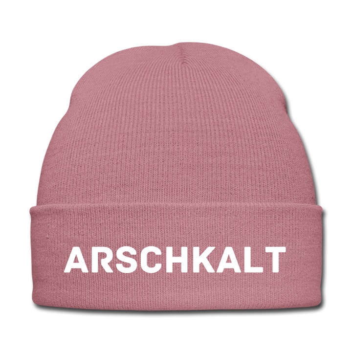 ARSCHKALT - BEANIE - MÜTZE - WINTERMÜTZE - Rosa