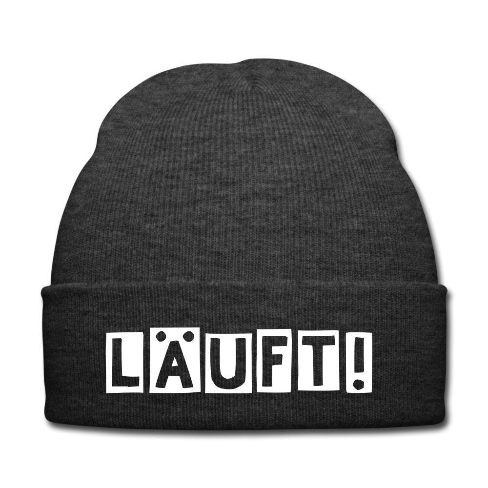 Läuft! - Beanie - Mütze - Wintermütze - Asphalt