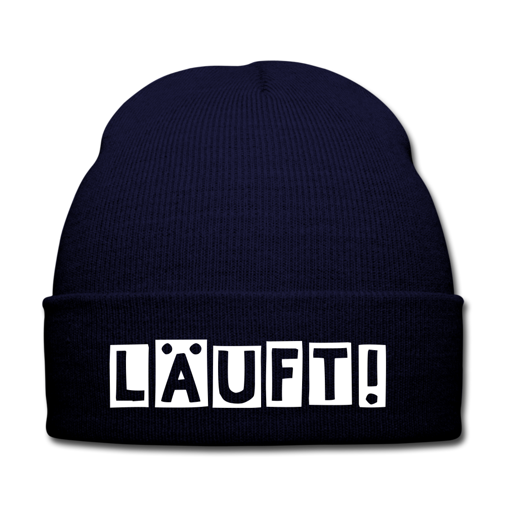 Läuft! - Beanie - Mütze - Wintermütze - Navy