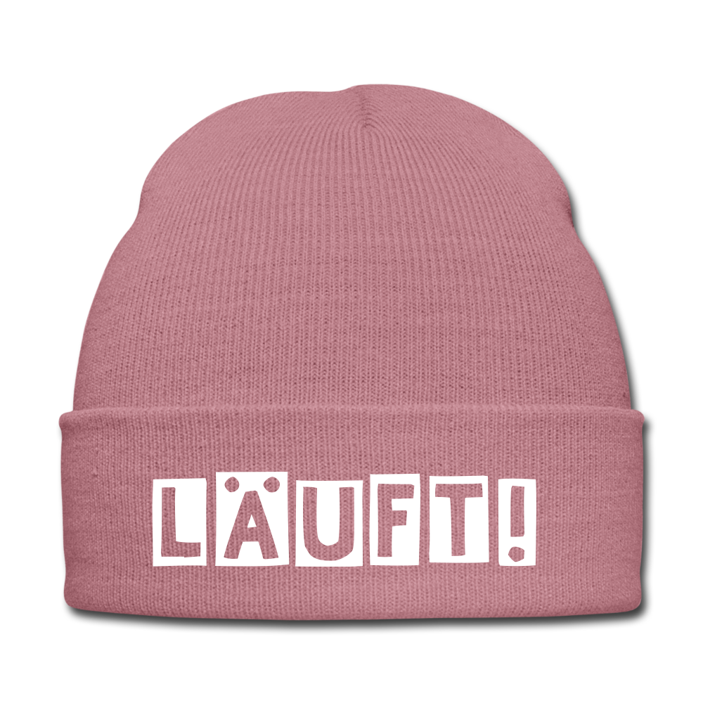 Läuft! - Beanie - Mütze - Wintermütze - Rosa