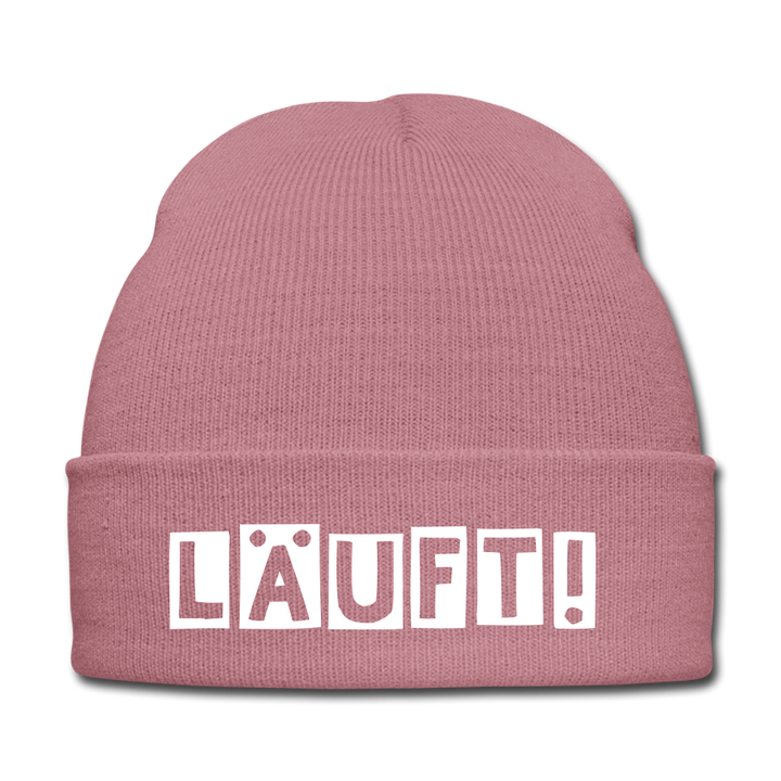 Läuft! - Beanie - Mütze - Wintermütze - Rosa