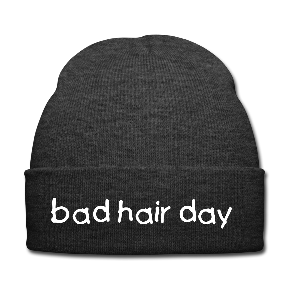 BAD HAIR DAY - BEANIE - MÜTZE - WINTERMÜTZE - Asphalt