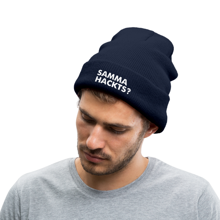 Samma Hackts? - BEANIE - MÜTZE - WINTERMÜTZE - Navy