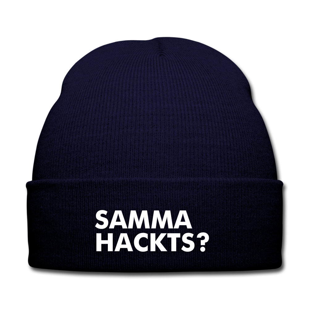 Samma Hackts? - BEANIE - MÜTZE - WINTERMÜTZE - Navy