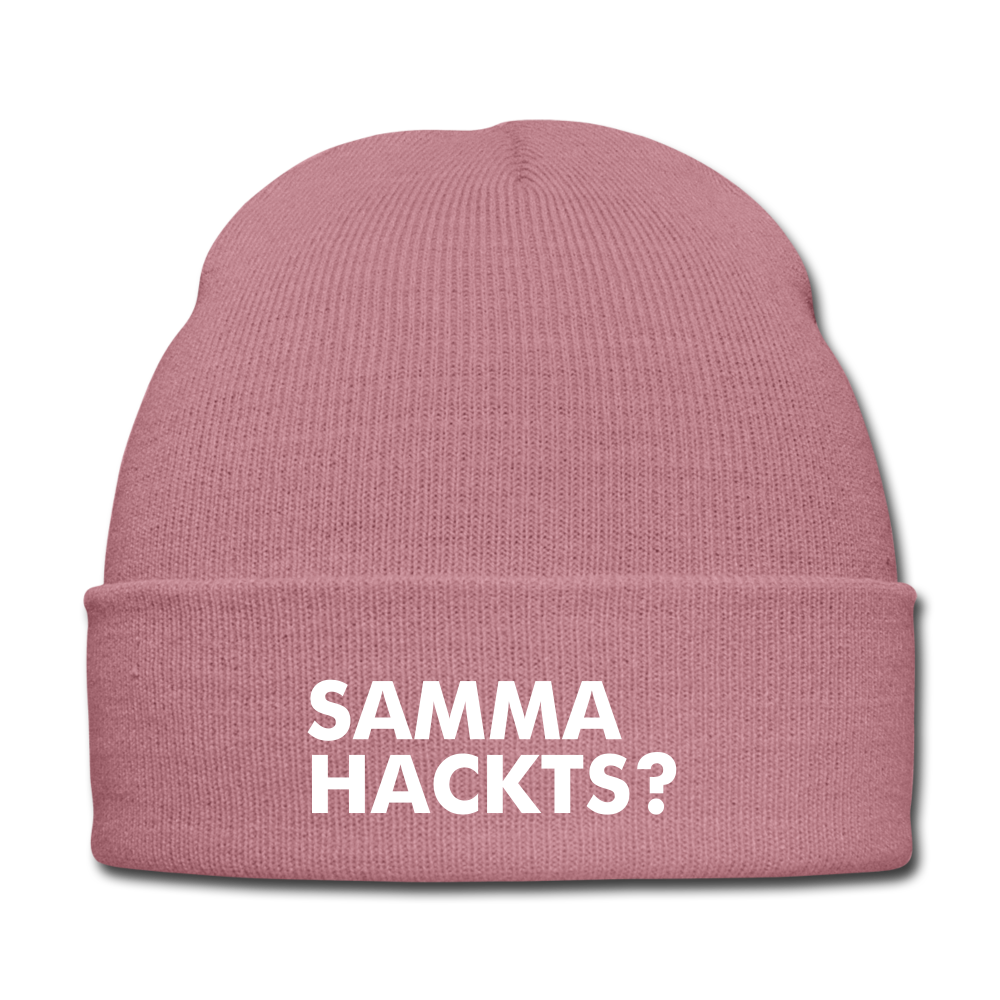 Samma Hackts? - BEANIE - MÜTZE - WINTERMÜTZE - Rosa