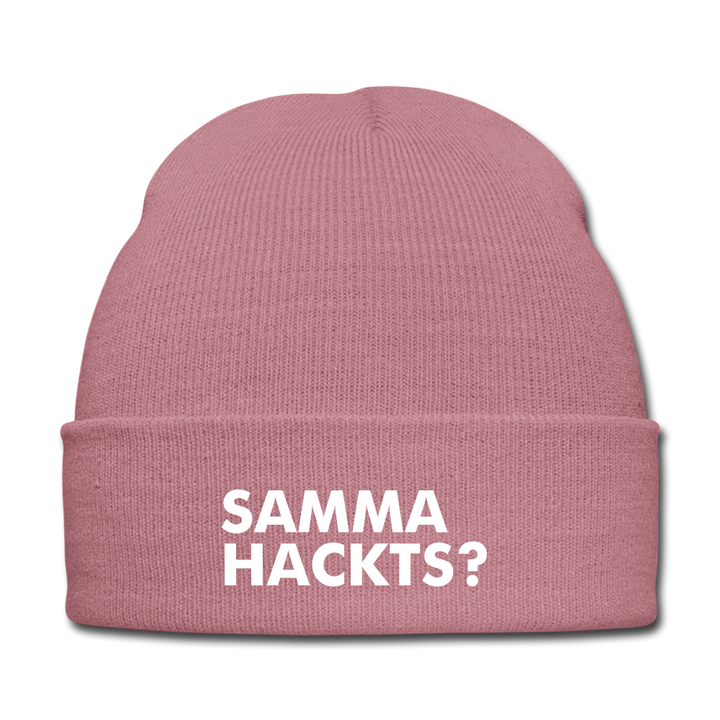 Samma Hackts? - BEANIE - MÜTZE - WINTERMÜTZE - Rosa