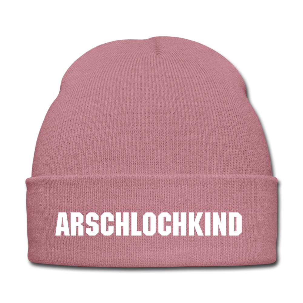ARSCHLOCHKIND - BEANIE - MÜTZE - WINTERMÜTZE - Rosa