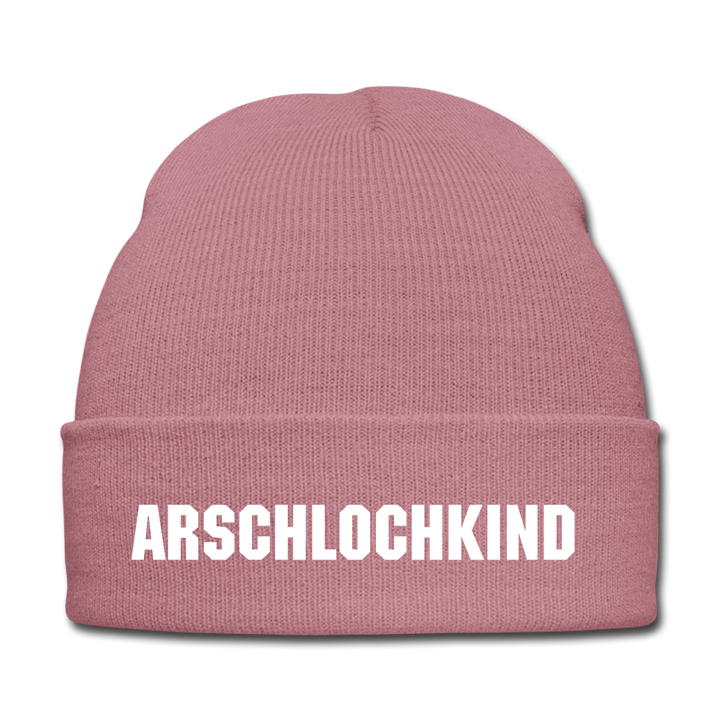 ARSCHLOCHKIND - BEANIE - MÜTZE - WINTERMÜTZE - Rosa