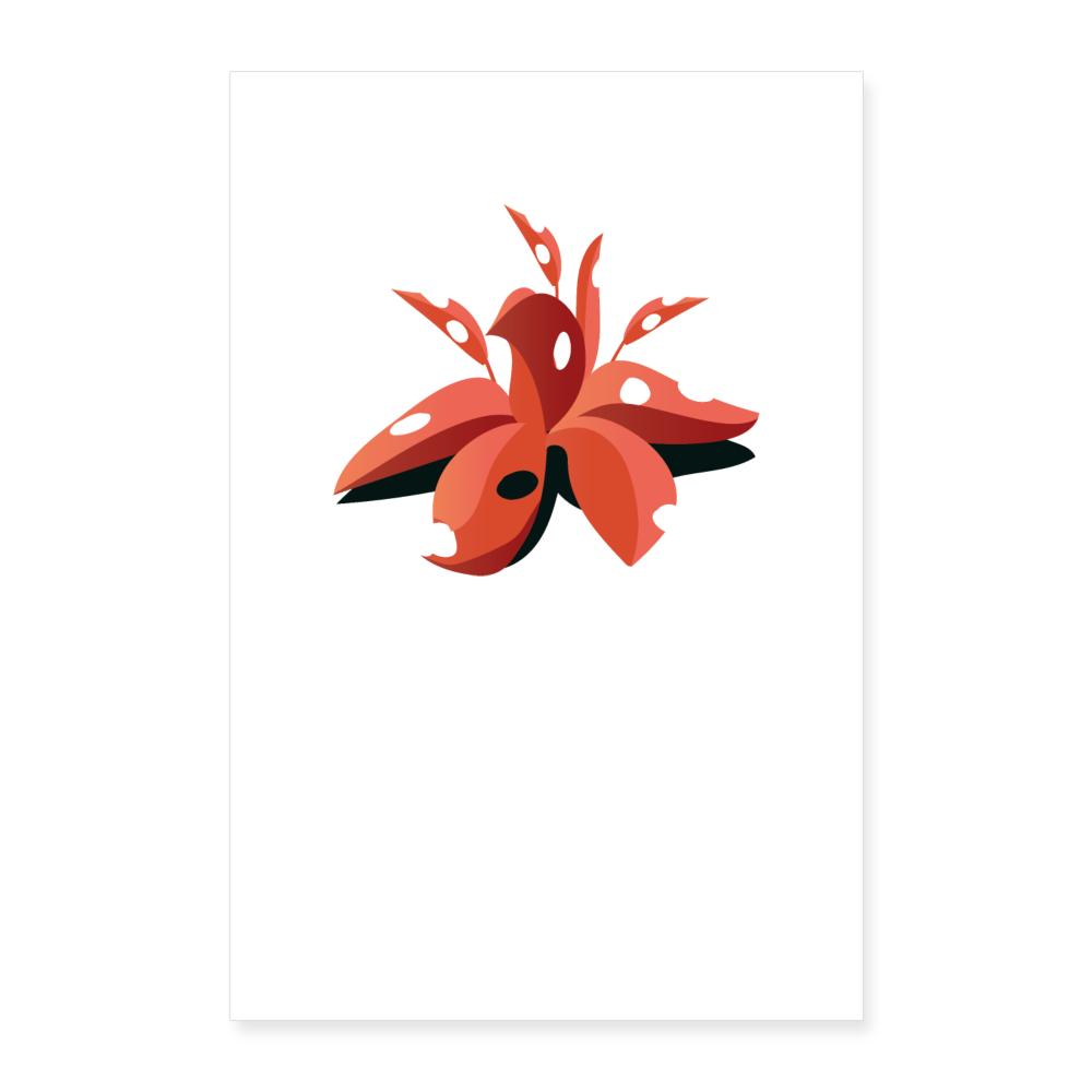 Poster 40x60 cm - Weiß