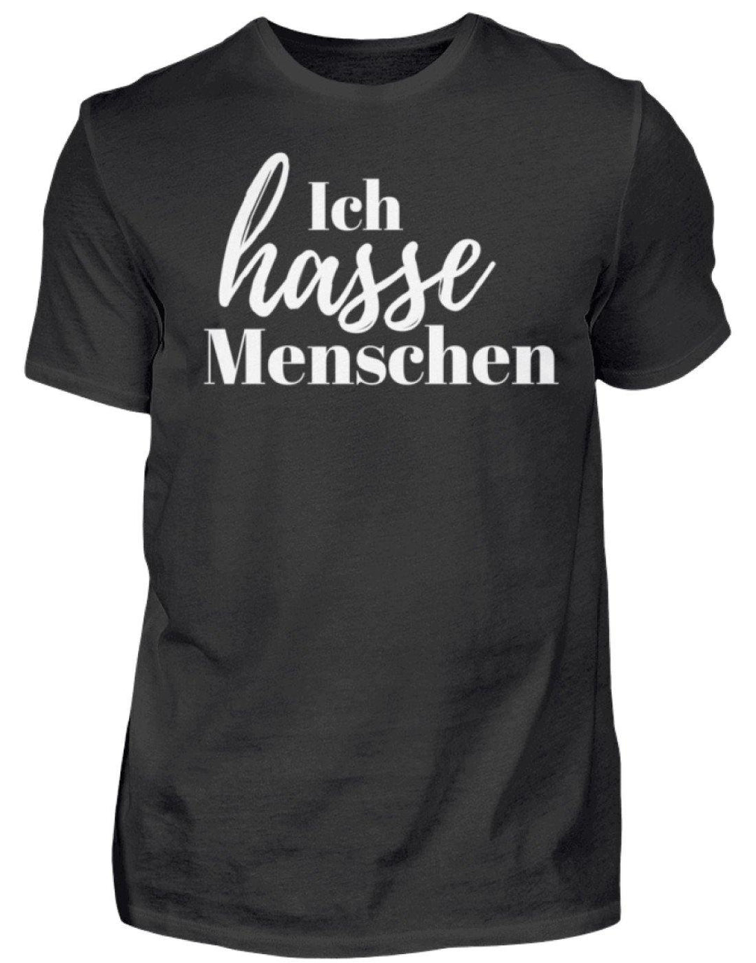 Ich hasse Menschen  - Standard Shirt Damen/Herren - Words on Shirts Sag es mit dem Mittelfinger Shirts Hoodies Sweatshirt Taschen Gymsack Spruch Sprüche Statement