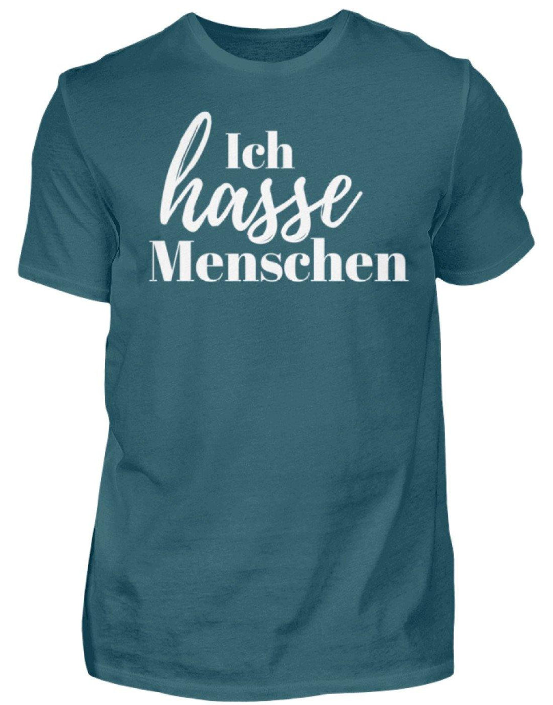 Ich hasse Menschen  - Standard Shirt Damen/Herren - Words on Shirts Sag es mit dem Mittelfinger Shirts Hoodies Sweatshirt Taschen Gymsack Spruch Sprüche Statement