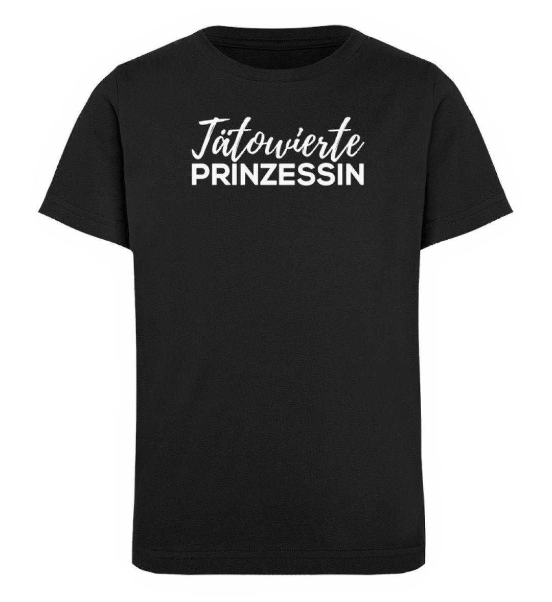 Tätowierte Prinzessin Words on Shirts PR  - Kinder Organic T-Shirt - Words on Shirts Sag es mit dem Mittelfinger Shirts Hoodies Sweatshirt Taschen Gymsack Spruch Sprüche Statement